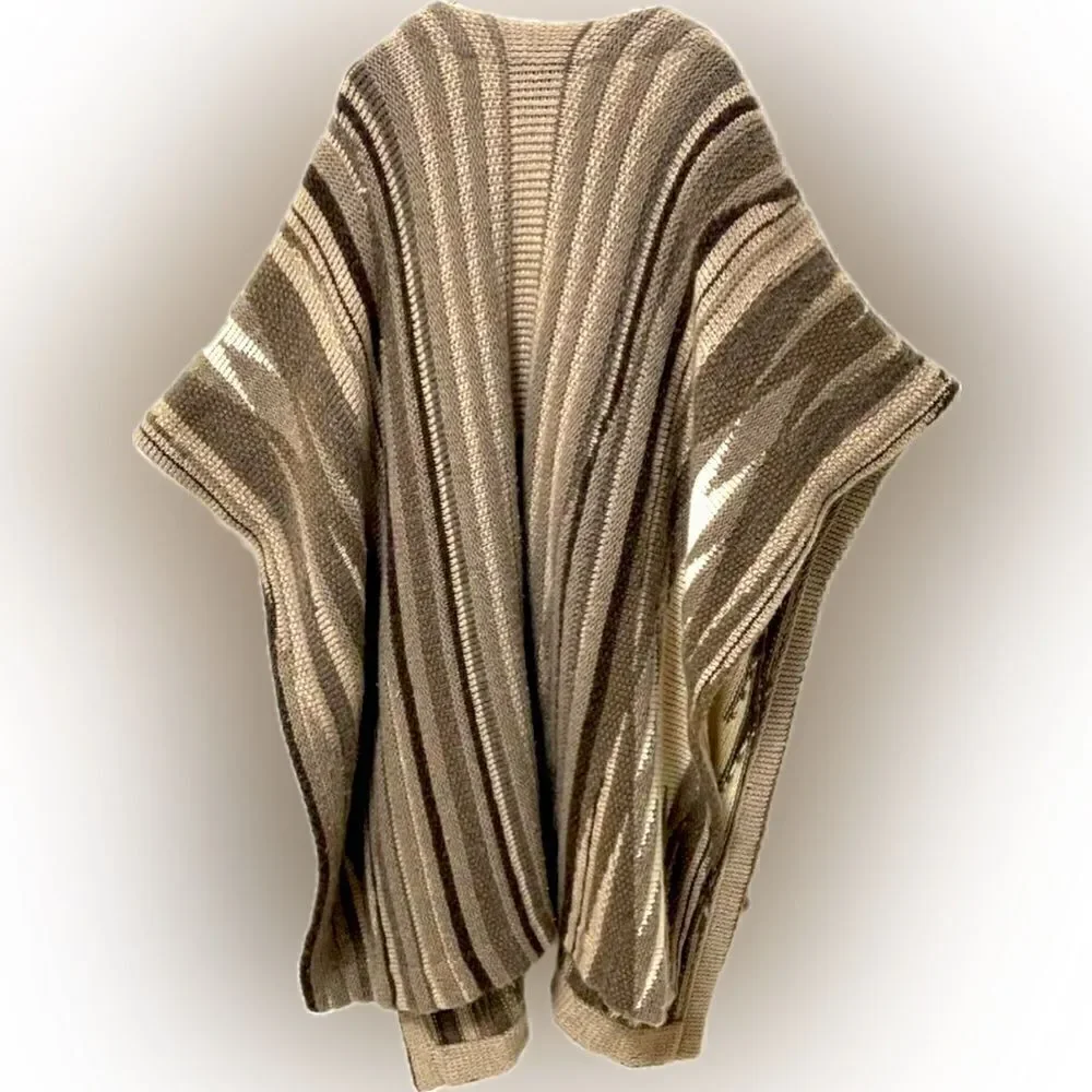 Ralph Lauren Black Label Cashmere Serape Ruana - Picture 7 of 16